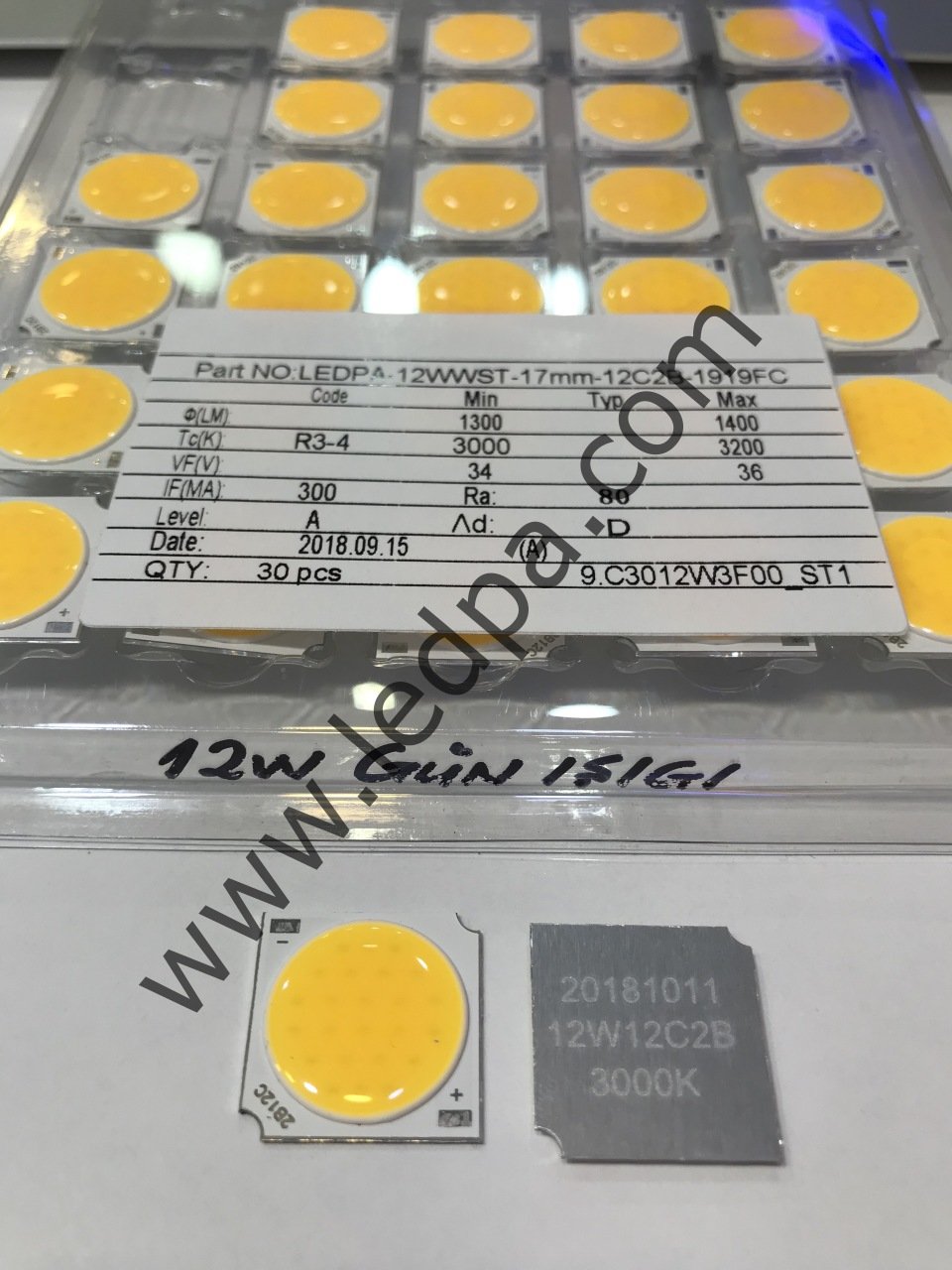 12W COB LED GÜN IŞIGI 3000 KELVIN