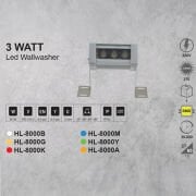 LED WALLWASHER 3W – HL-8000