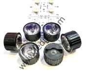15C LENS - 15 DERECE LED LENS - TEKLİ LENS - PMMA PLASTİK - YÜKSEK GEÇİRGENLİK
