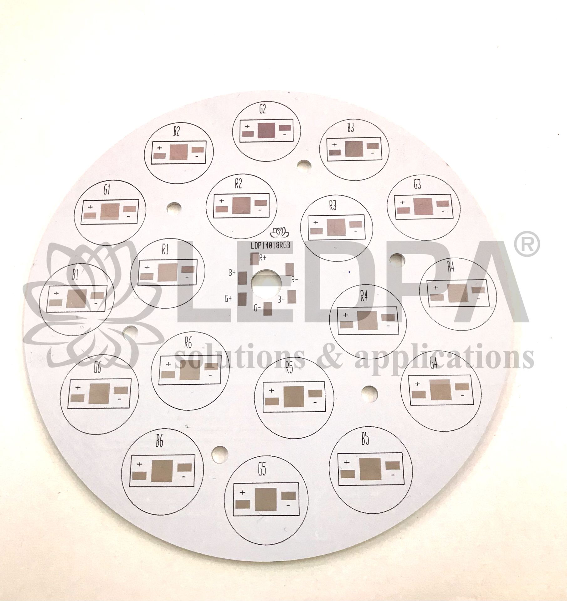 LDP14018RGB , ÇAP140MM X 1.4MM 18LED'Lİ RGB