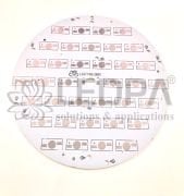 LDP140-36R - 36'LI RGB PCB - 36LED'Lİ RGB PCB - ÇAP 140MM X 1.4MM - 12YEŞİL-12MAVİ-12KIRMIZI