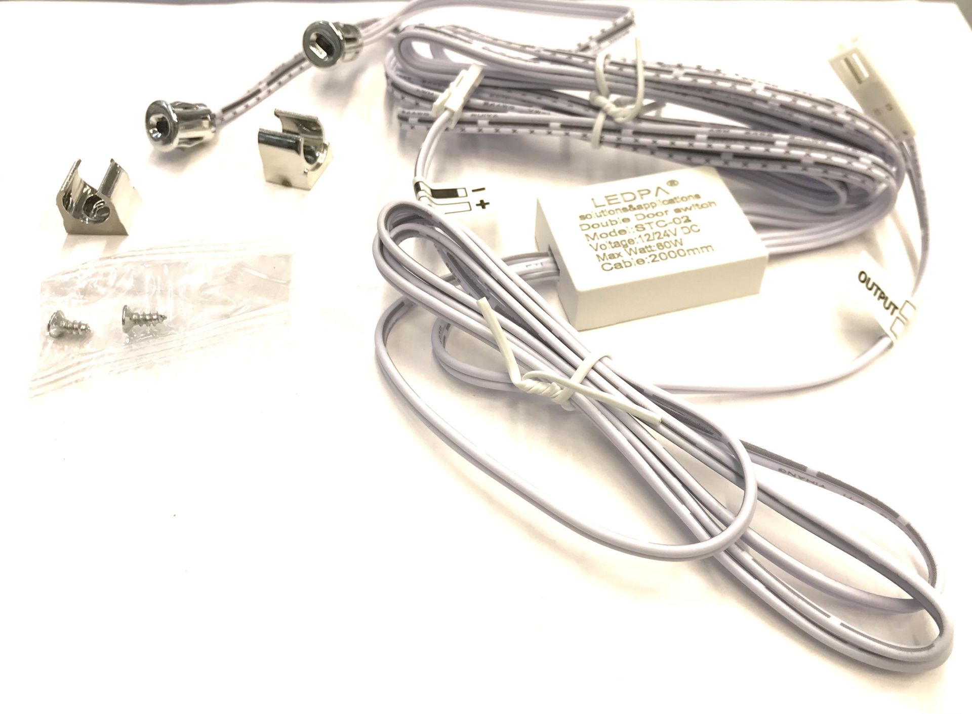 DOLAP SENSÖRÜ 2'Lİ DOOR SENSOR ( GARDIROP MOBİLYA DOLAP SENSÖRÜ ) 12-24V DC DOLAP KAPAK SENSÖRÜ ( ÇİFT SENSÖRLÜ ) STC-02