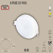 10W SLIM LED PANEL SIVA ÜSTÜ, 10W PANEL LED, 3200K/6400K, BEYAZ