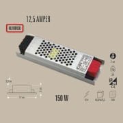 150W LED TRAFO 12.5 AMPER 12V KLEMENSLİ