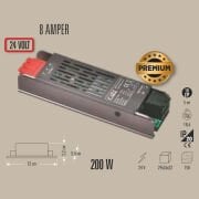 600W LED TRAFO 25 AMPER 24V KLEMENSLİ