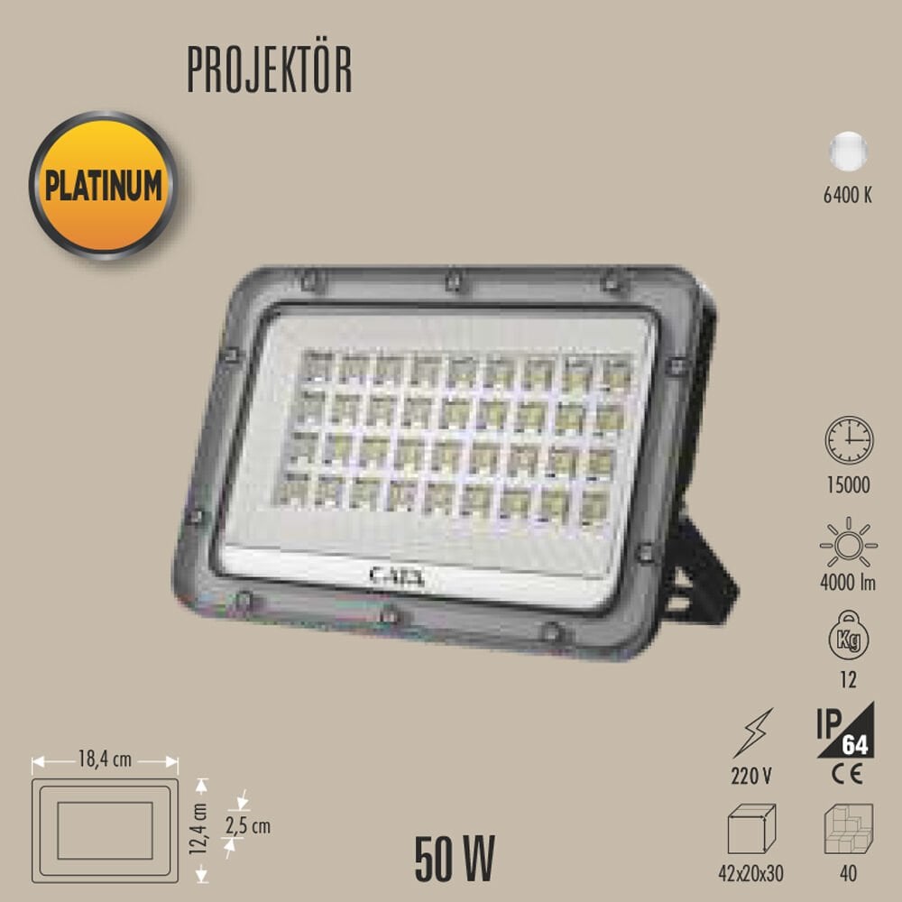 50W LED PROJEKTÖR IP65