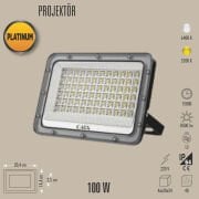 100W LED PROJEKTÖR IP65