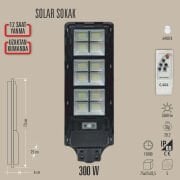 200W SOLAR SOKAK ARMATÜRÜ LED