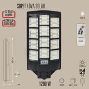 1200W SUPERNOVA SOLAR SOKAK ARMATÜRÜ