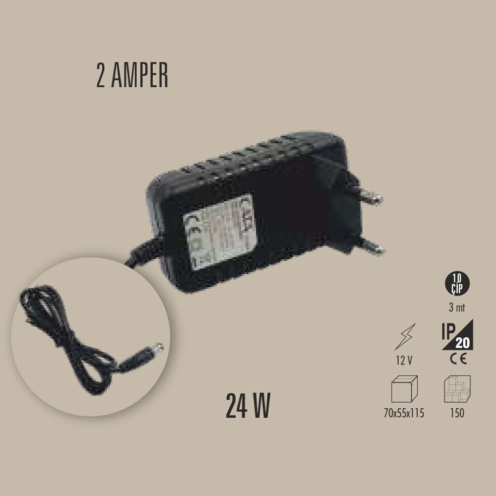 24W LED ADAPTÖRÜ 2 AMPER