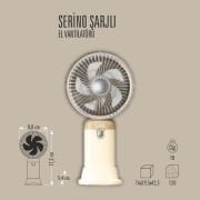 SERINO ŞARJLI EL VANTİLATÖRÜ