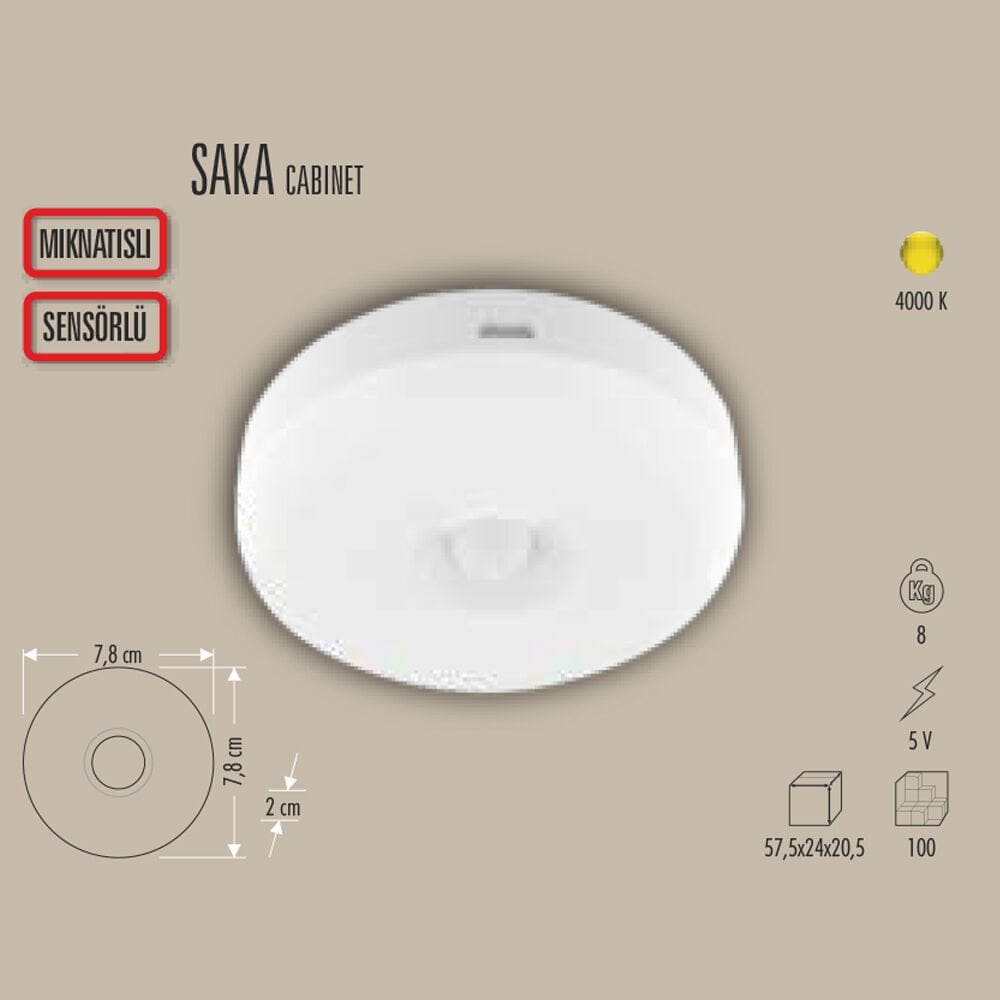 SAKA ŞARJLI LED TAVAN LAMBASI