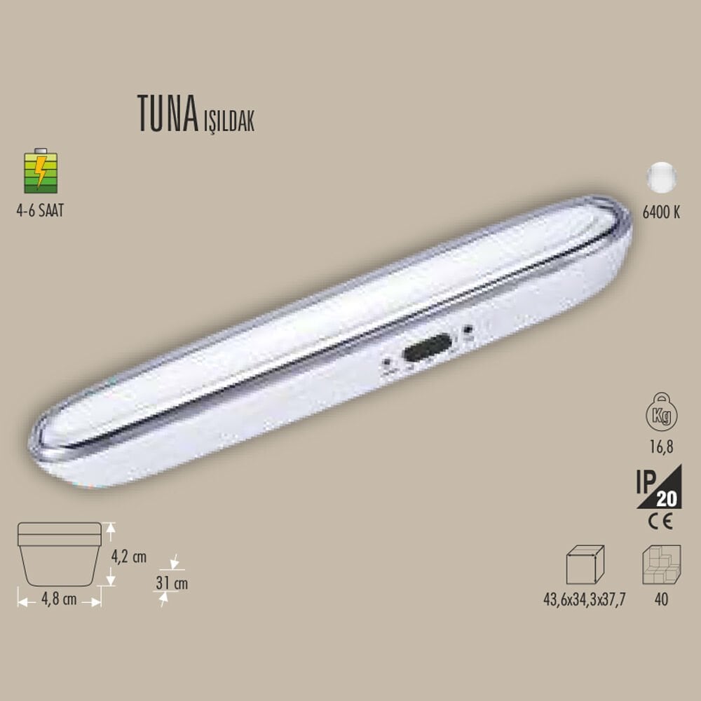 TUNA ŞARJLI LED IŞILDAK