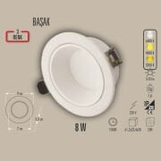 BAŞAK LED SPOT 8W