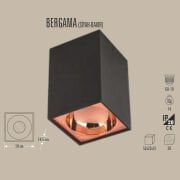 BERGAMA SIVA ÜSTÜ SPOT ARMATÜR (BAKIR İÇ)