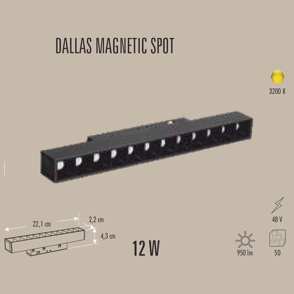 DALLAS 12W MAGNETIC SPOT