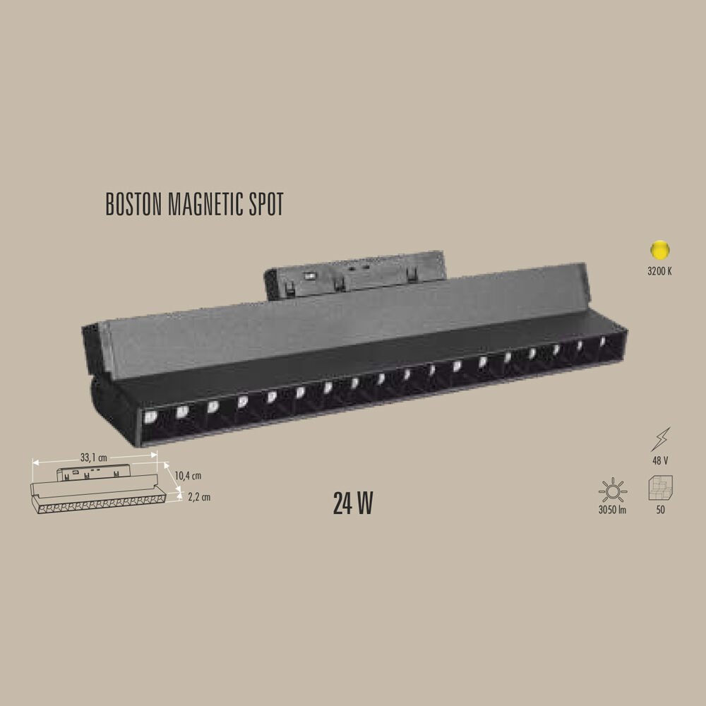 BOSTON 12W MAGNETIC SPOT(Kopya)