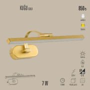 KUĞU LED APLİK 7W DUVAR AYDINLATMA (GOLD)