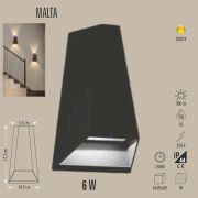 MALTA LED APLİK 6W DUVAR AYDINLATMA