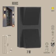 RODOS LED APLİK 7W ÇİFT YÖNLÜ AYDIN