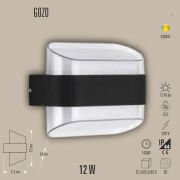 GOZO LED APLİK 12W DIŞ MEKAN DUVAR AYDINLATMA