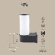 ROMA DUVAR TİPİ BAHÇE ARMATÜRÜ