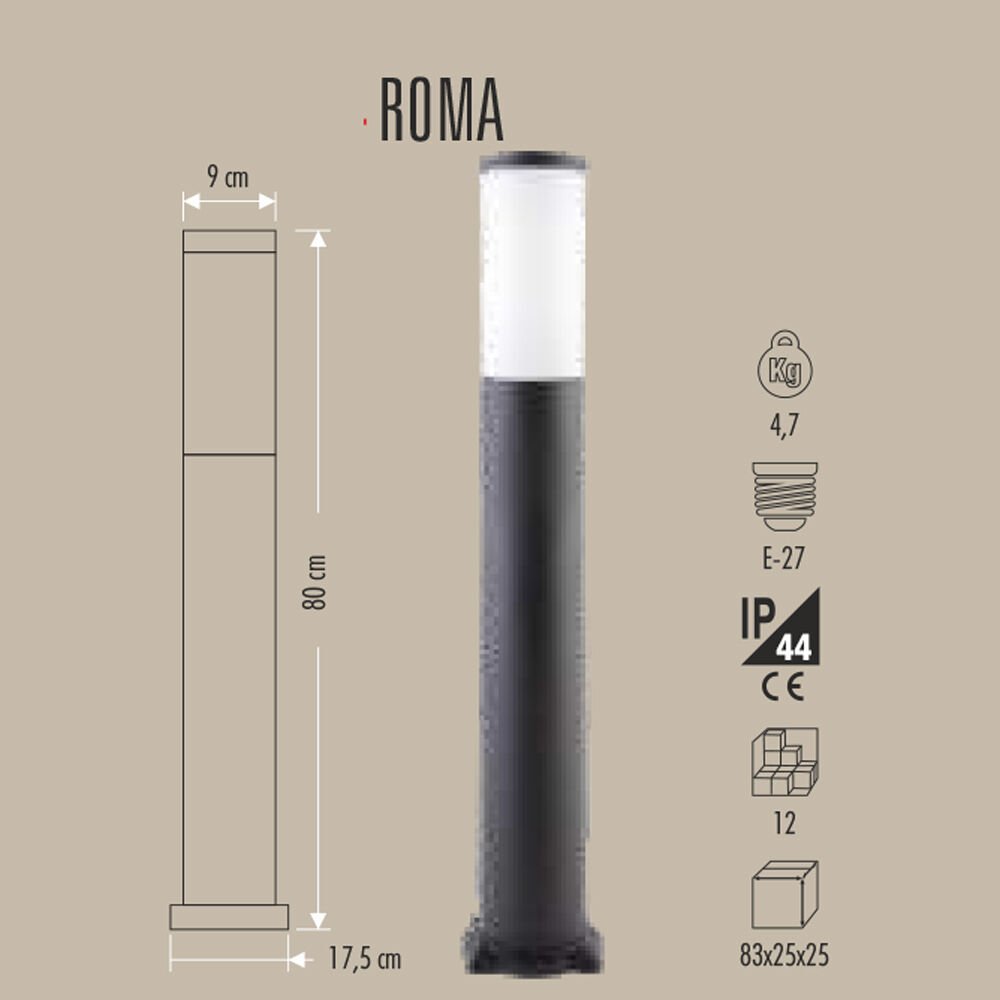 ROMA UZUN DİREK BAHÇE ARMATÜRÜ