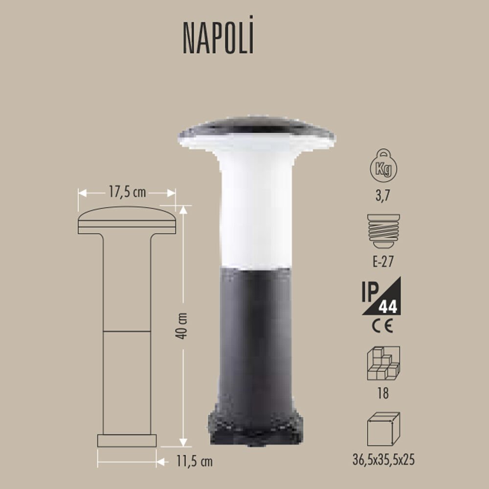 NAPOLİ ORTA BOY BAHÇE ARMATÜRÜ