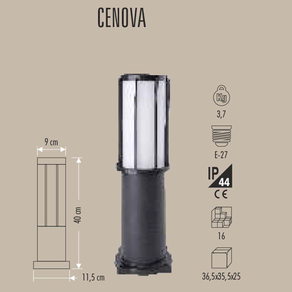 CENOVA KISA TİP BAHÇE ARMATÜRÜ