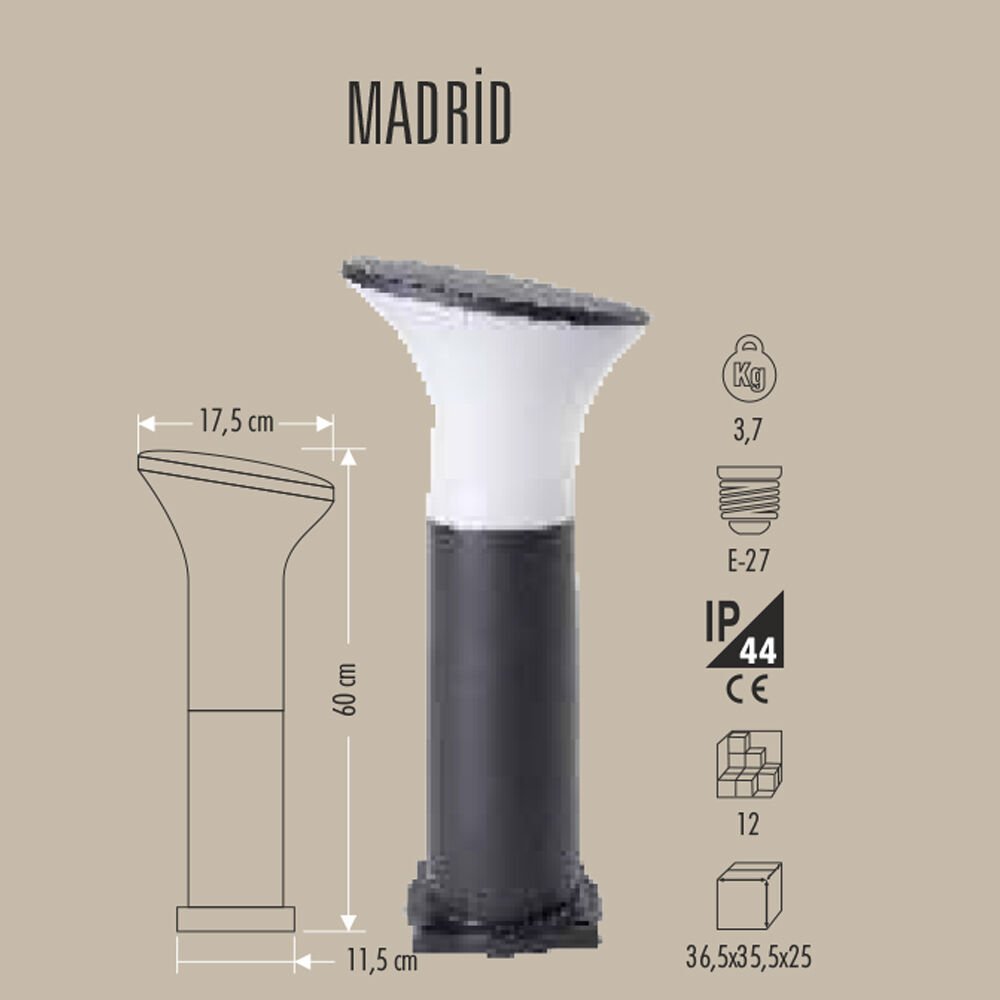 MADRİD ORTA BOY BAHÇE ARMATÜRÜ