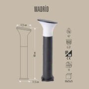 MADRİD UZUN DİREK BAHÇE ARMATÜRÜ