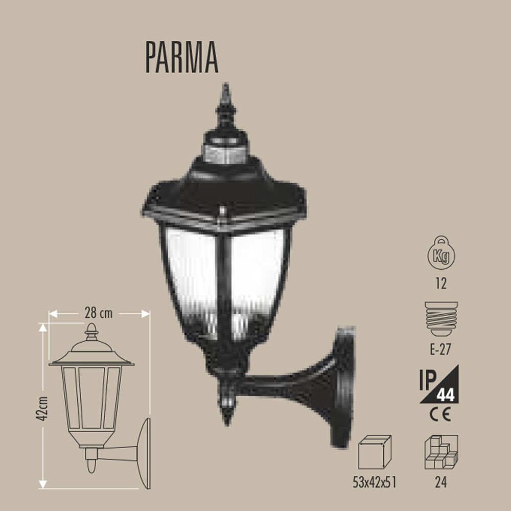 PARMA DUVAR TİPİ BAHÇE ARMATÜRÜ