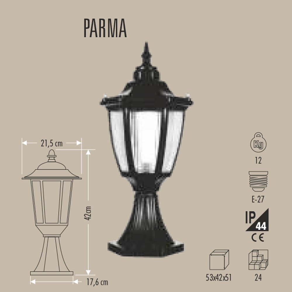 PARMA DİREK TİPİ BAHÇE ARMATÜRÜ