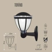 TORİNO DUVAR TİPİ BAHÇE ARMATÜRÜ