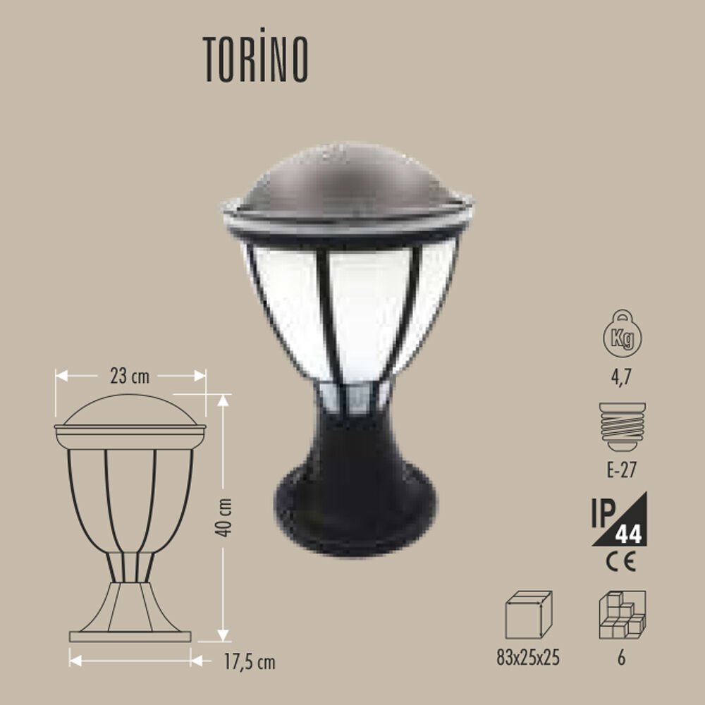 TORİNO DİREK TİPİ BAHÇE ARMATÜRÜ