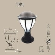 TORİNO DİREK TİPİ BAHÇE ARMATÜRÜ