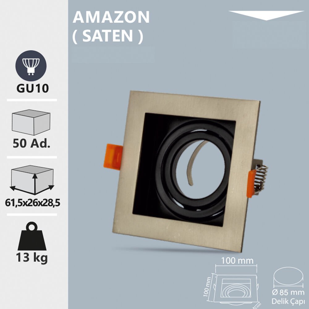 AMAZON SATEN KARE SPOT ARMATÜR