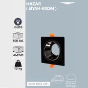 HAZAR SİYAH KROM SPOT ARMATÜR