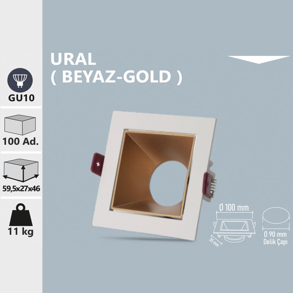 URAL BEYAZ-GOLD SPOT ARMATÜR