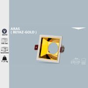 ARAS BEYAZ-GOLD SPOT ARMATÜR