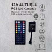 RGB LED KONTROLLER , RGB KUMANDA , WIFI , 12 AMPER , LED KONTROL